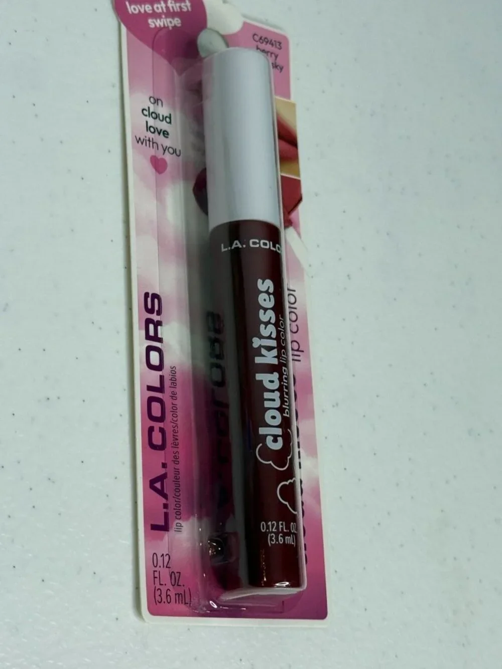 L.A. Colors Cloud Kisses Berry Bliss C69413 Blurring Lip Color